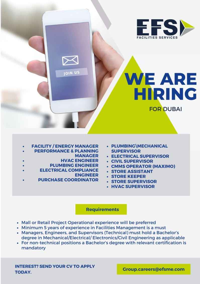 EFS Facilities Services Group Dubai Careers