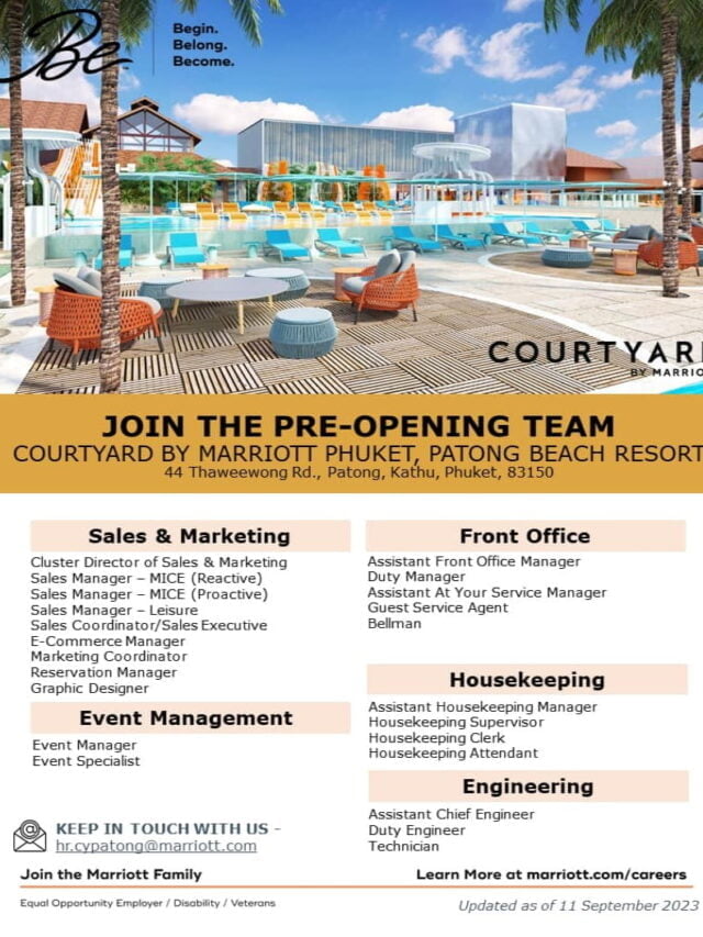 Courtyard by Marriott Phuket Town Careers
