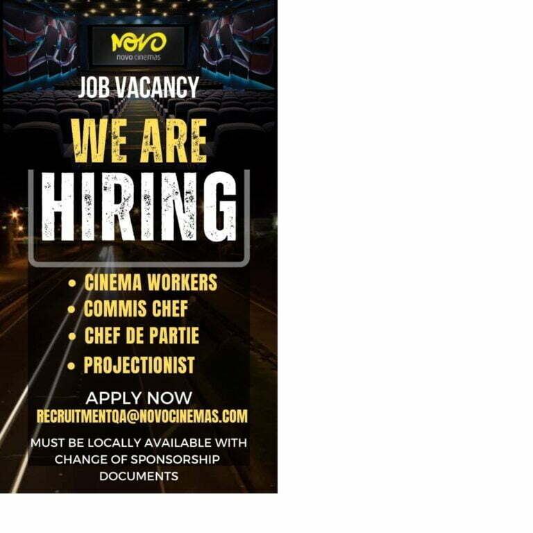 Novo Cinemas Job Openings