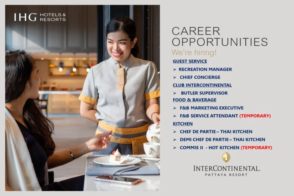 InterContinental Pattaya Resort jobs InterContinental Pattaya Resort