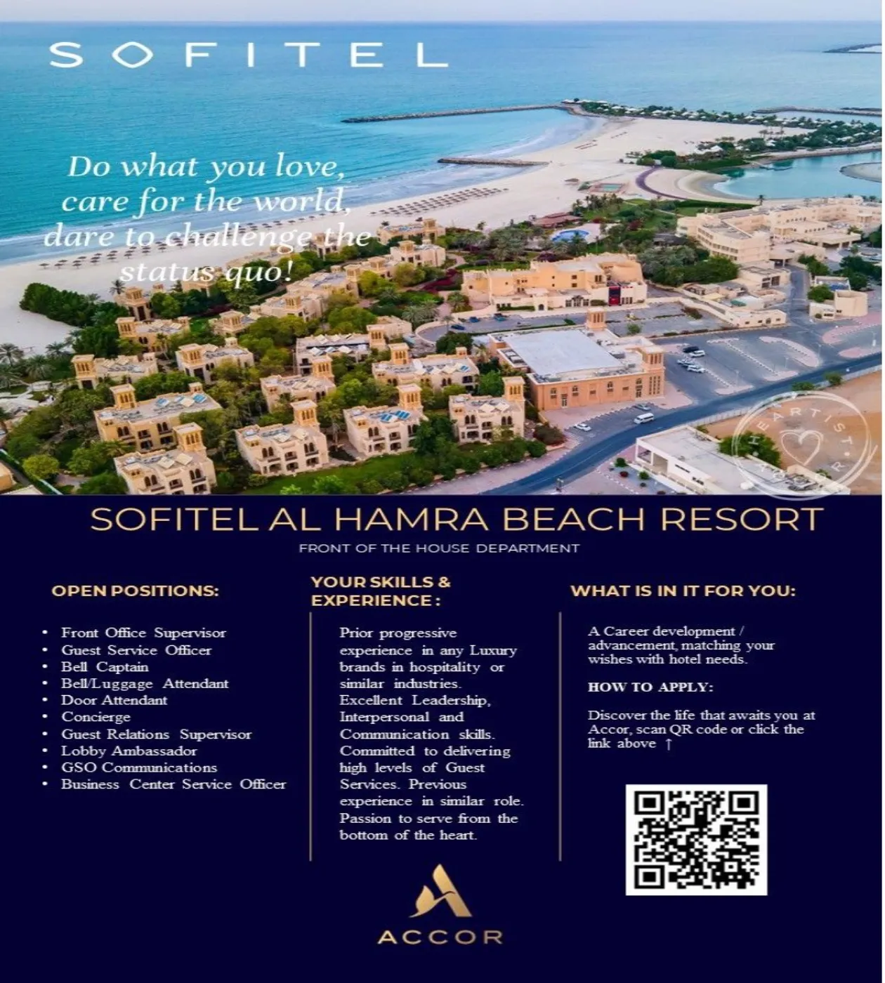 Sofitel Al Hamra Beach Resort Ras Al Khaimah Career Opportunities 1 Job Openings at Sofitel Al Hamra Beach Resort Ras Al Khaimah