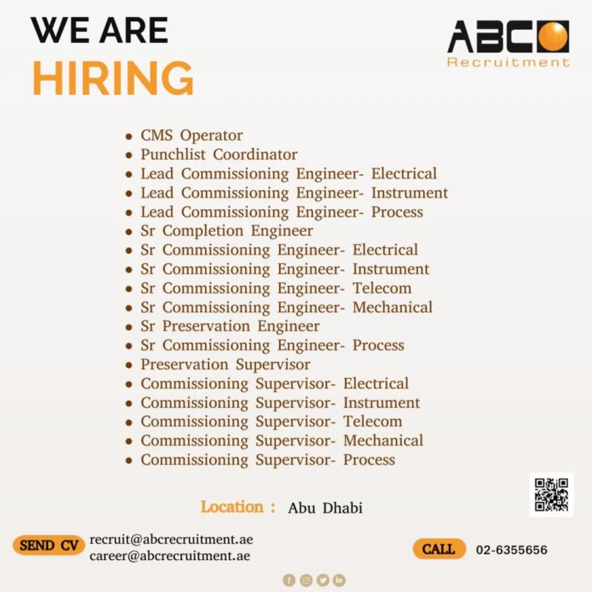 Urgent Job Vacancies in Abu Dhabi