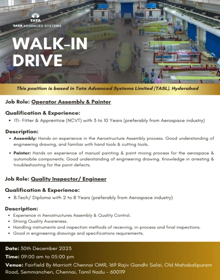 Walk in Interview in Chennai