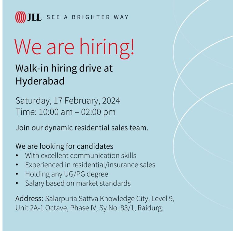 Walk in Interview in Hyderabad