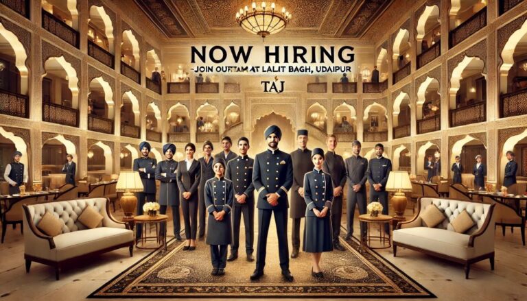 Taj Lalit Bagh Udaipur Current Openings