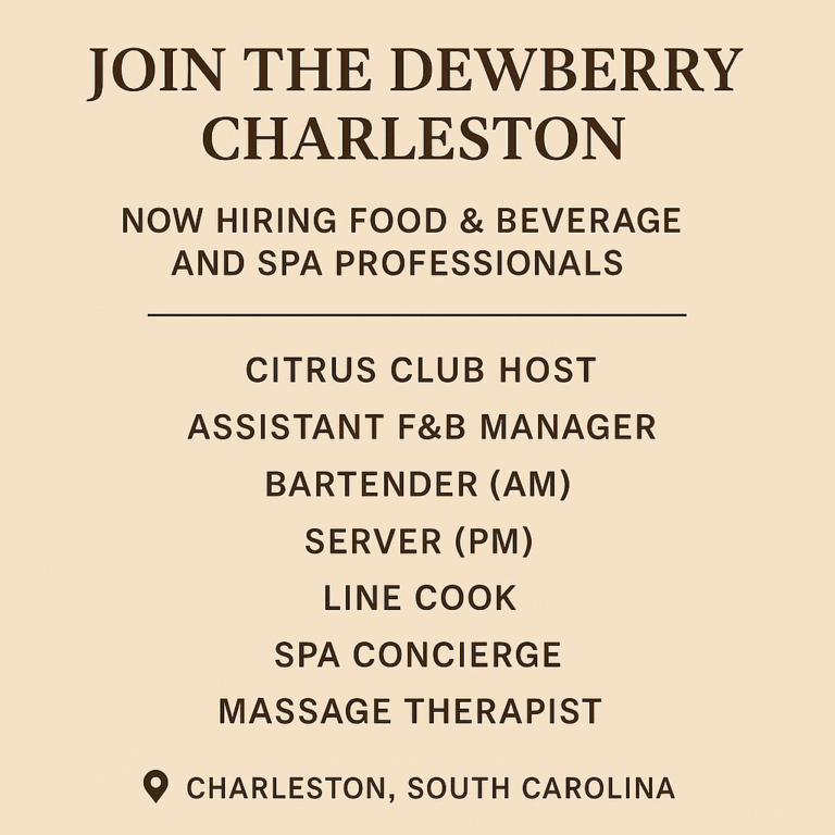 Charleston hotel jobs