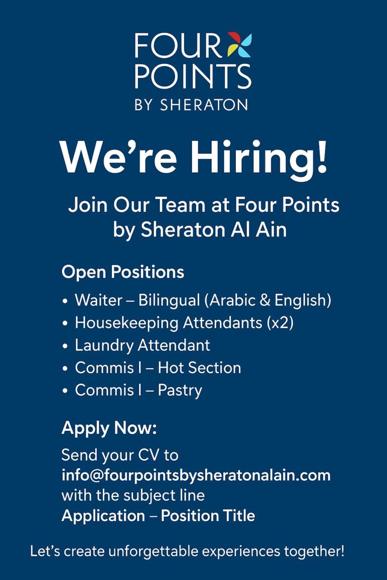 Four Points by Sheraton Al Ain Jobs