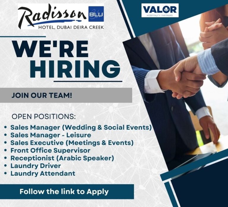 Radisson Blu Hotel Dubai Deira Creek jobs