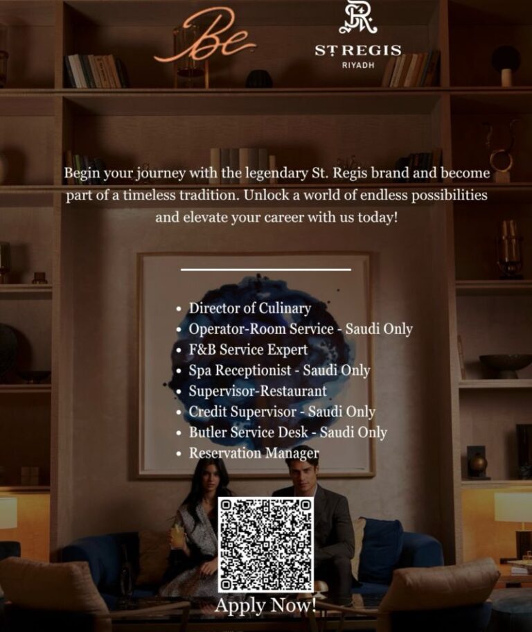 St. Regis Riyadh jobs