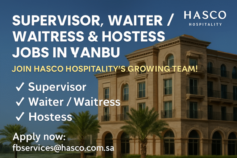 hospitality jobs yanbu